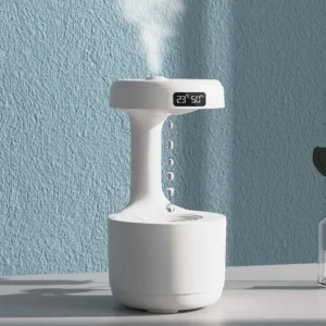 Desktop Smooth Anti-Gravity Sailing Humidifier Light Water Drop Fountain Light LED Night Lamp