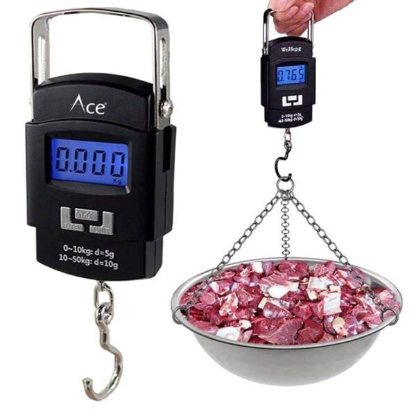 Portable Digital Hanging Weight Scale With LED Backlight (Up To 50kg) - Image 3