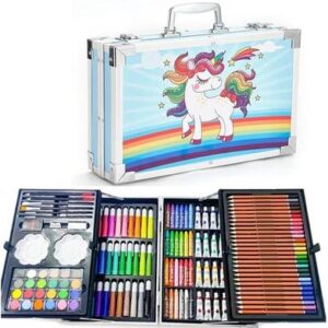 145 Piece Art Studio Colouring Briefcase Art Painting With Aluminum Case