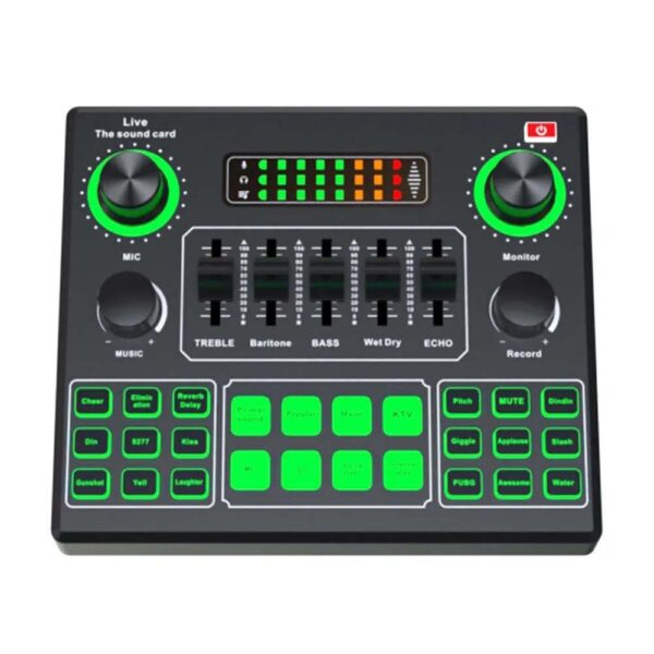 V9 Studio Record Microphone Webcast Bluetooth Metal Live Sound Card Broadcast
