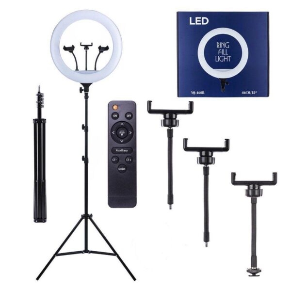 BD-460A 18Inches 46CM Triple Clip LED Ring Light