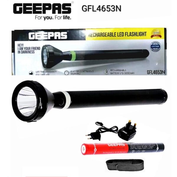 Geepas GFL4653 Rechargeable LED Flashlight - Image 2