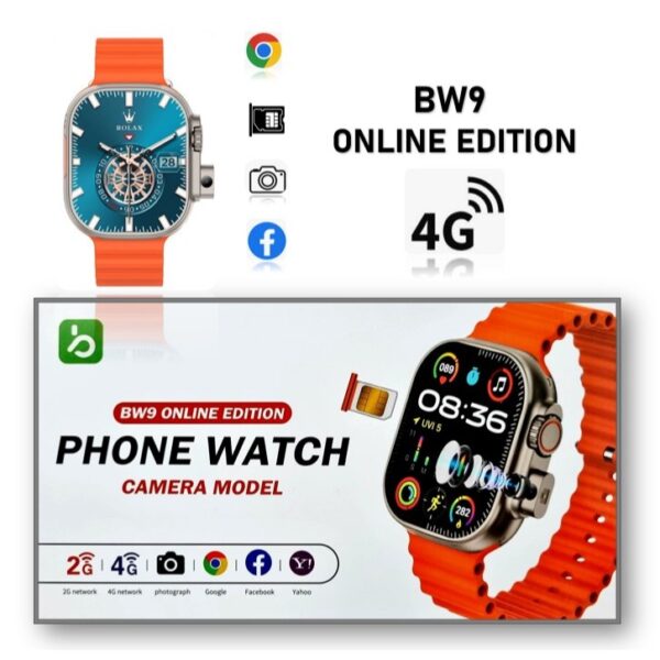 BW9 4G SIM Card Camera Smartwatch - Image 2