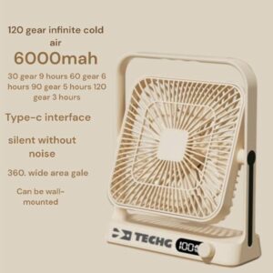 Tech-G 120 Gear Portable Desk Fan (6000mah)