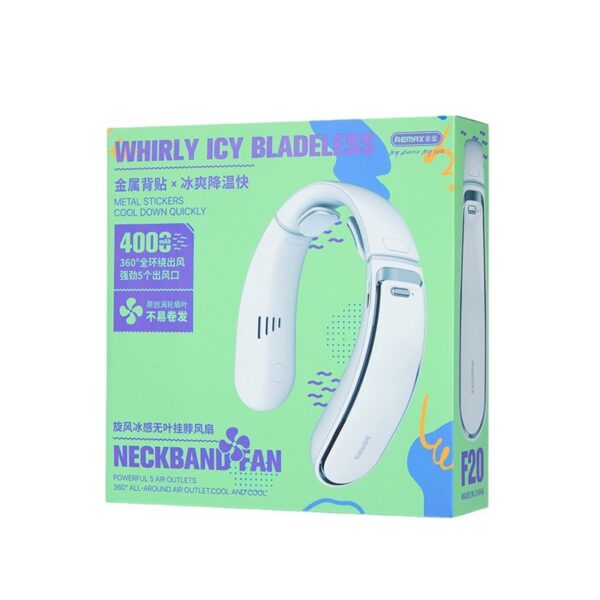 Remax F20 Whirly Series Icy Bladeless Neckband
