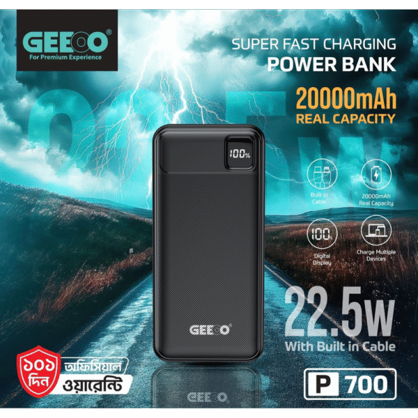 GEEOO P700 Real Capacity Super Fast Power Bank