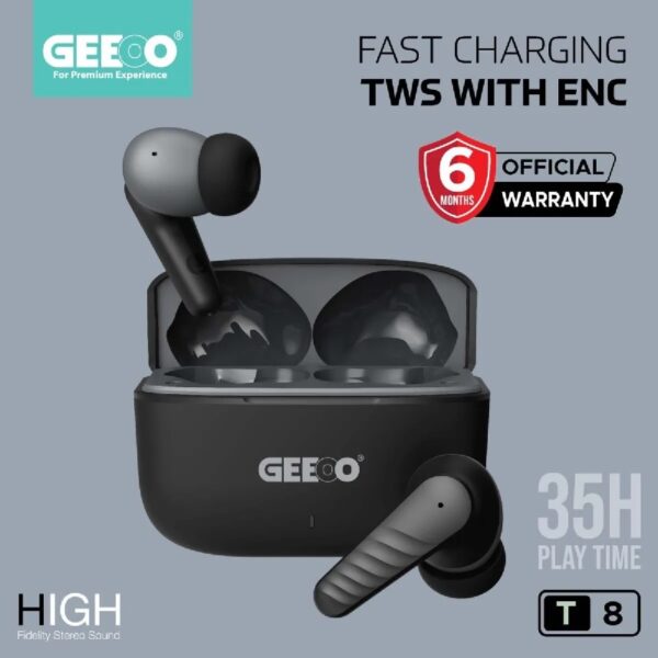 GEEOO T8 Fast Charging TWS with ENC