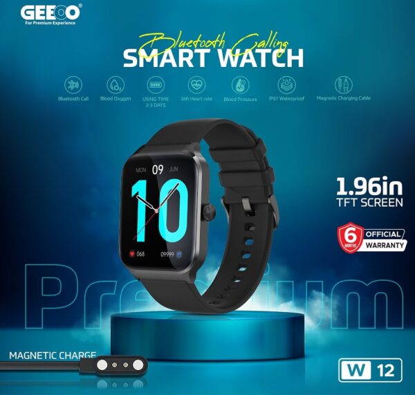 Geeoo W12 Bluetooth Calling Smart watch