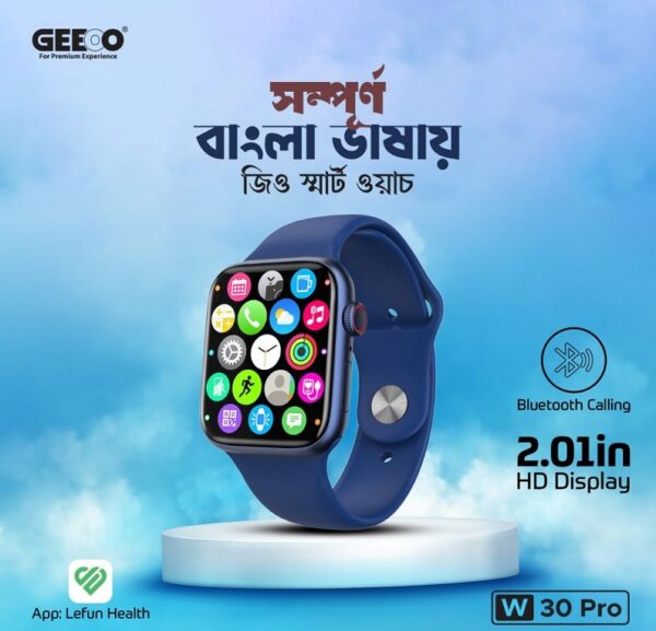 GEEOO W30 Pro Bluetooth Calling Smart watch