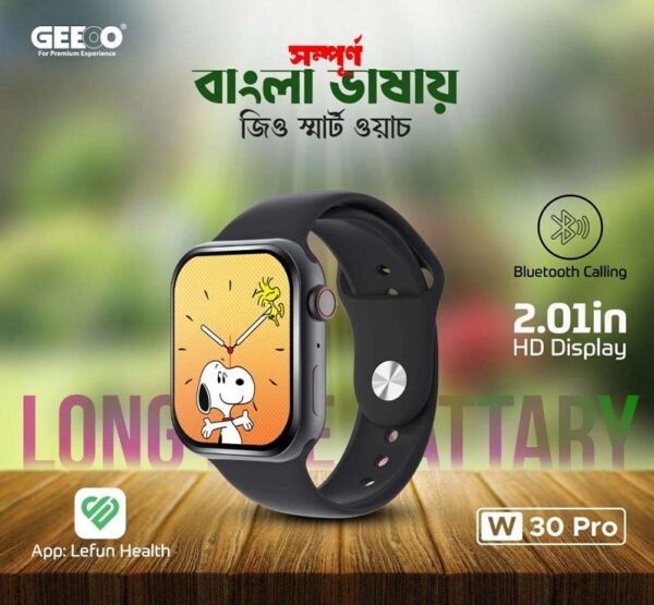 GEEOO W30 Pro Bluetooth Calling Smart watch