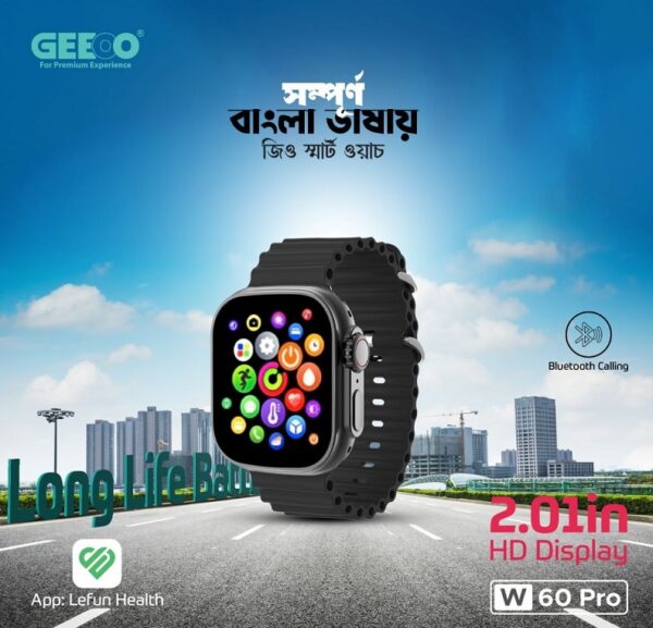 GEEOO W60 Pro Bluetooth Calling Smartwatch