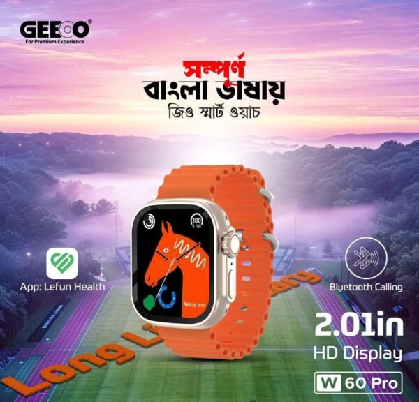 GEEOO W60 Pro Bluetooth Calling Smartwatch