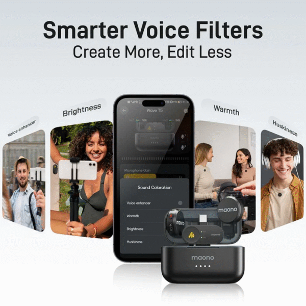 Maono Wave T5 Wireless Microphone Combo