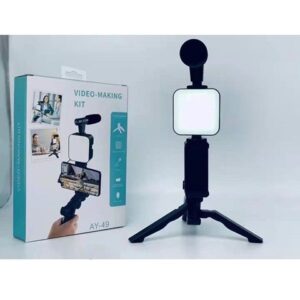 AY-49 Video Making Tripod Kit with Mic